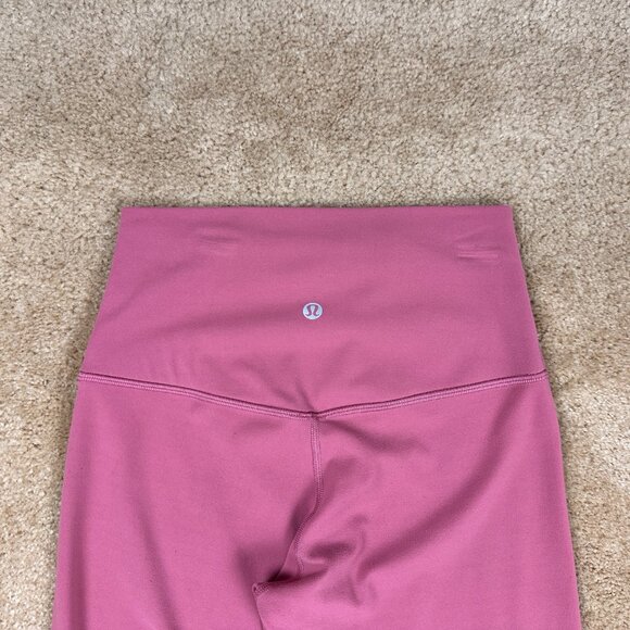 Lululemon Women's High Waisted Leggings Yoga Pants Pink Fuchsia Size 4 Athletic - Picture 2 of 9